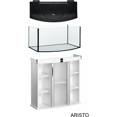Diversa Modern 80 oblúkový akváriový komplet LED šedá 112 l