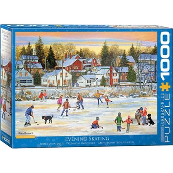 Image 1 of EUROGRAPHICS - Puzzle Evening Skating - 1 000 piese