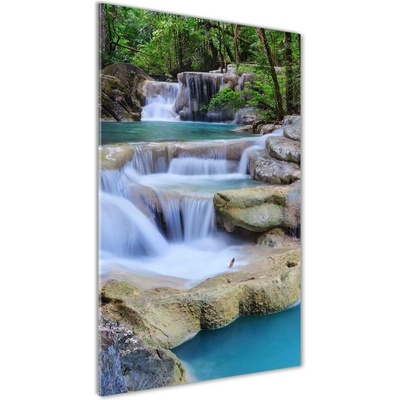 Vertikálny foto obraz sklenený Vodopád Thajsko 50x100 cm