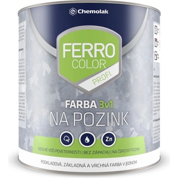 Chemolak Ferro color profi 3v1 2880 tmavohnedý 0,75L