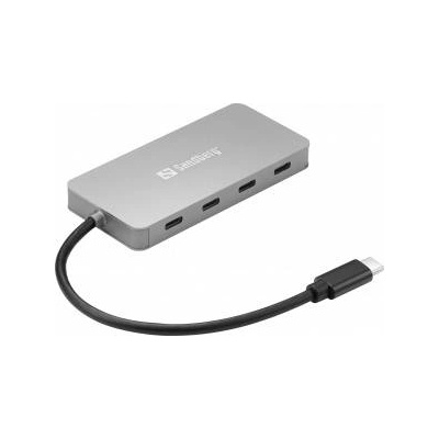 Sandberg USB-C to 4 x USB-C Hub USB-C to 4 x USB-C Hub, USB 3.2 Gen 1 (3.1 Gen 1) Type-C, USB 3.2 Gen 1 (3.1 Gen 1) Type-C, 10000 Mbit/s,