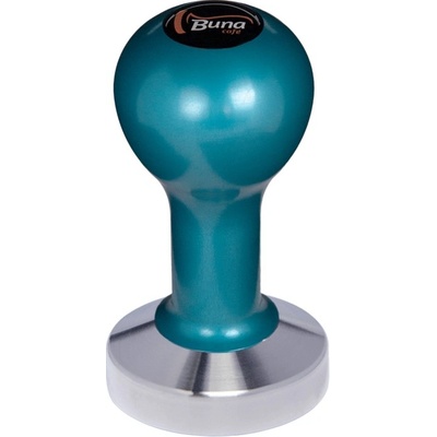 Buna Café Tamper kov modrý, TP, nerez mat, konvexní 58,35 mm