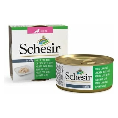 Schesir Dog Puppy kura s aloe vera 6 x 150 g