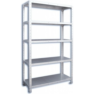 Biedrax Nerezový regál gastro 50 x 76 x 160 cm, 5 políc x 100 kg