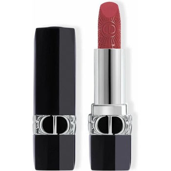 Dior Dior Rouge сатенено покритие кремообразно червило 674 кадифена роза Midnight Rose 3.5 г