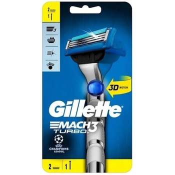 Gillette Mach 3 Turbo, самобръсначка+2ножчета (4592300202)