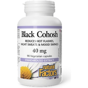 Natural Factors Black Cohosh/ Гроздовиден ресник 40 mg х 90 капсули Natural Factors (4925 NF)