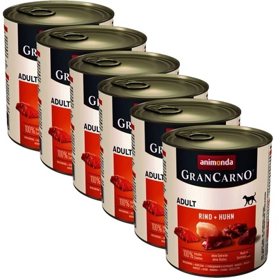 Animonda GranCarno Original Adult hovädzie mäso a kura 6 x 0,8 kg