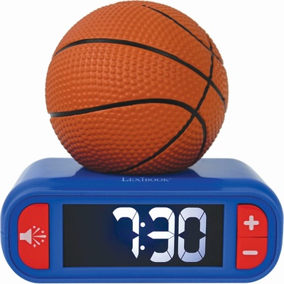 Lexibook Digitálny budík s 3D basketbalovým nočným svetlom a zvukovými efektmi