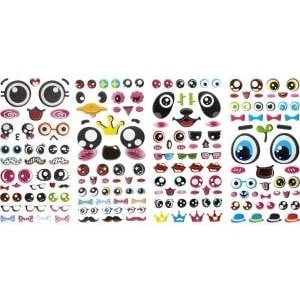 TITANUM Stickers bulging eyes mix