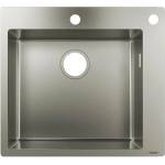 Hansgrohe Кухненска мивка Hansgrohe S71 от неръждаема стомана 55x50 см (43305800) Мивка за вграждане