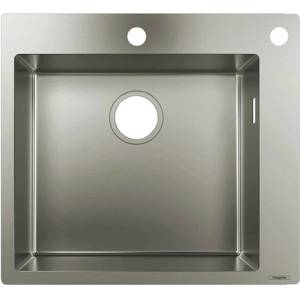 Hansgrohe Кухненска мивка Hansgrohe S71 от неръждаема стомана 55x50 см (43305800) Мивка за вграждане