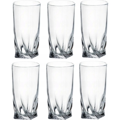 Kinekus Sklenice na vodu long QUADRO BOHEMIA KIN2019925 6 x 350 ml