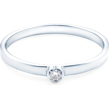 SAVICKI Годежен пръстен Solitaire: бяло злато. диамант