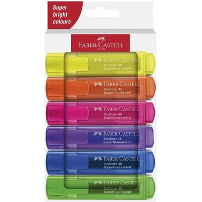 Faber-Castell Текст маркер 1546, неон, 6 цвята (1010100136)
