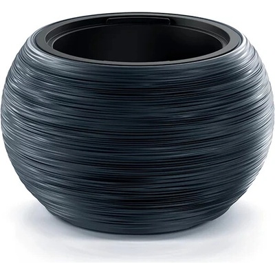 PROSPERPLAST Květináč s vkladem FURU BOWL 43,5 cm antracit