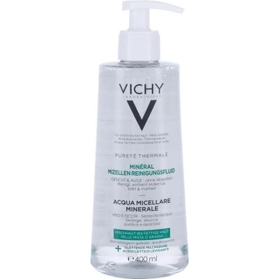 Vichy Pureté Thermale Mineral Water For Oily Skin 400 ml мицеларна минерална вода за мазна кожа за жени