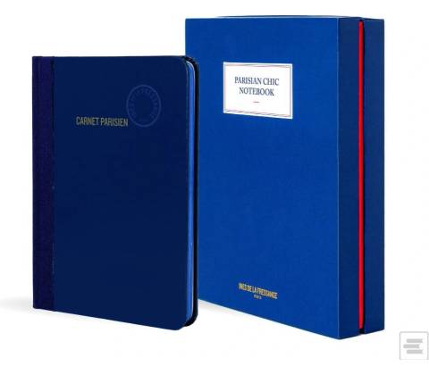 Parisian Chic Notebook blue, large