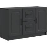 vidaXL Служебен шкаф Черно 89 x 34, 5 x 57 см Инженерна дървесина (895806)