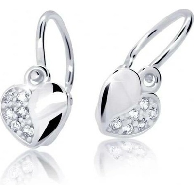 Cutie Diamonds dětské náušnice z bílého zlata Srdíčka s brilianty DC2160-10-00-X-2