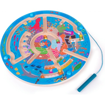 Bigjigs Toys Magnetické bludisko Podmorský život