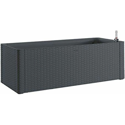 STEFANPLAST Samozavlažovací kvetináč NATURAL DELUXE 100x43x33cm antracit