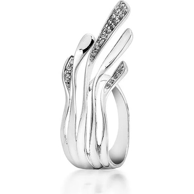 Swan Сребърен пръстен с цирконий JT7443R Swan