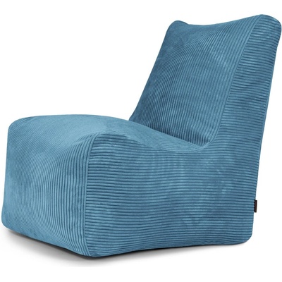 SLOWDOWN Син пуф от рипсено кадифе Seat Lounge - SLOWDOWN (F90D WA PE)