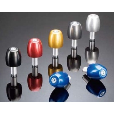 Koncovky ABM basicCup do riadidiel 18 + 12 mm - chróm
