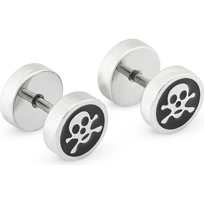 Troli hravé pánske náušnice s lebkou KS-134