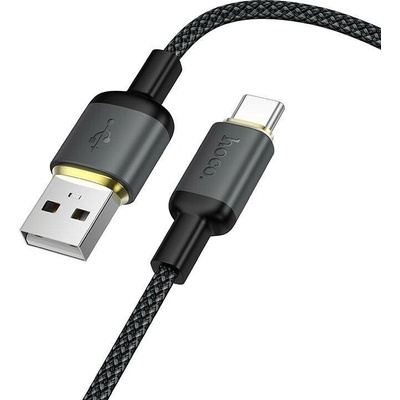 Hoco X128 Benefit USB-A / USB-C PD 3A rychlonabíjecí 1m černý