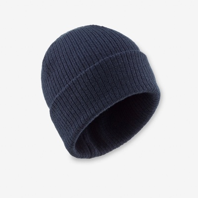 WEDZE Detská lyžiarska čiapka Fisherman tmavomodrá