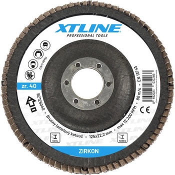 Xtline Kotouč brusný lamelový 125 mm 80 BZ125080
