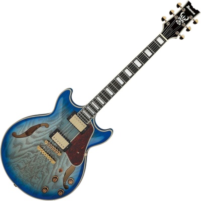 Ibanez AM93QA-JBB Jet Blue Burst Джаз китара