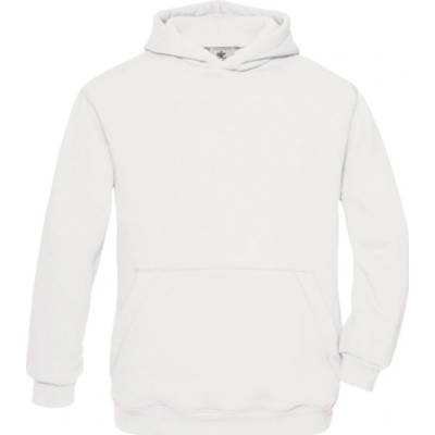 B&C Detská mikina s kapucňou WK681 White