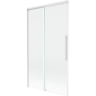 Mexen Rox параван за вана с 2 крила плъзгащ се 100 x 150 cm, прозрачен, бял - 8C9-100-001-20-00 (8C9-100-001-20-00)