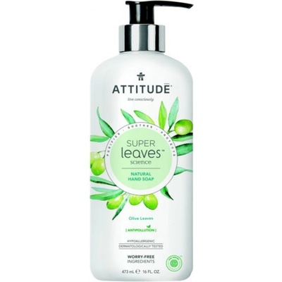 Attitude Super Leaves Olivové listy přírodní tekuté mýdlo s detoxikačním účinkem 473 ml