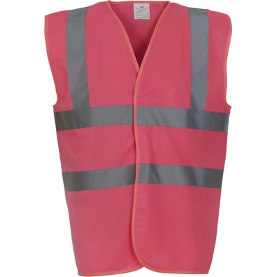 Yoko Výstražná vesta Fluo růžová