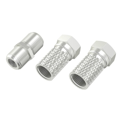 Hama Комплект адаптери за сателитен приемник, 2 x F-Plugs and F-Sockets (HAMA-305119)