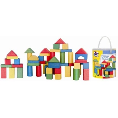 Woodyland Строителен комплект Кубчета 100 части