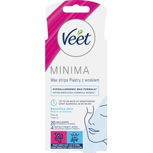 Veet Minima hypoalergénne voskové pásiky na tvár 20 ks