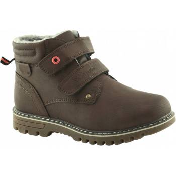 Wojtyłko dětské zimní chlapecké zateplené boty na suchý zip 24125
