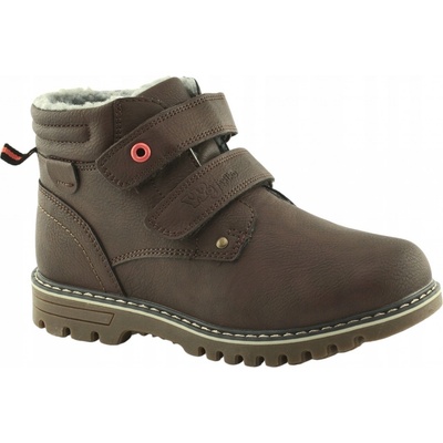 Wojtyłko dětské zimní chlapecké zateplené boty na suchý zip 24125
