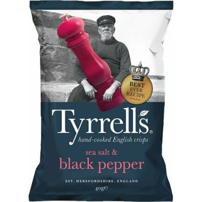 Tyrrell's Brambůrky s mořskou solí a černým pepřem 150 g