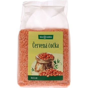 BioNebio Bio červená čočka půlená 0,5 kg