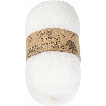 BELLATEX Melange Wool 100 g – 010 biela