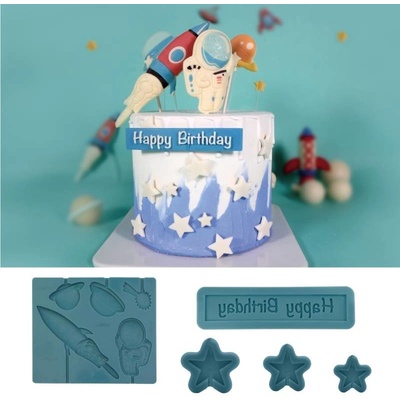 Cakesicq Silikonová forma vesmír 16,5x15 cm