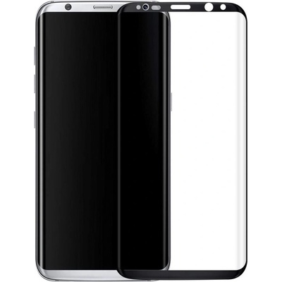 Стъклен протектор, No brand, For Samsung Galaxy S8 Plus, Full glue, 0.3mm, Black - 52428 (DE-52428)