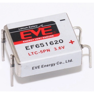 EVE Литиево тионил хлоридна батерия Eve LTC-5PN (EF651620), 3.6V, 550 mAh, Li/SOCl2, 1бр (EF651620)