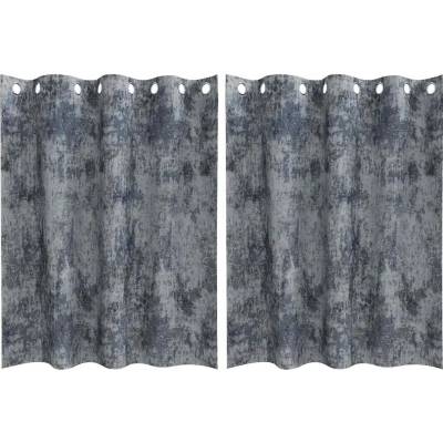 VidaXL Závěsy stříbrnošedé Stříbrnošedá Polyester 140 x 140 cm